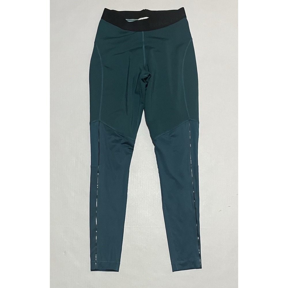 Nike PRO Teal Womens‎ Workout Leggings Size Small Dri Fit Activewear Pants